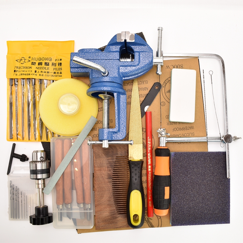 木工diy工具套装手工制作木梳子木书签木无事牌木簪子可自由搭配