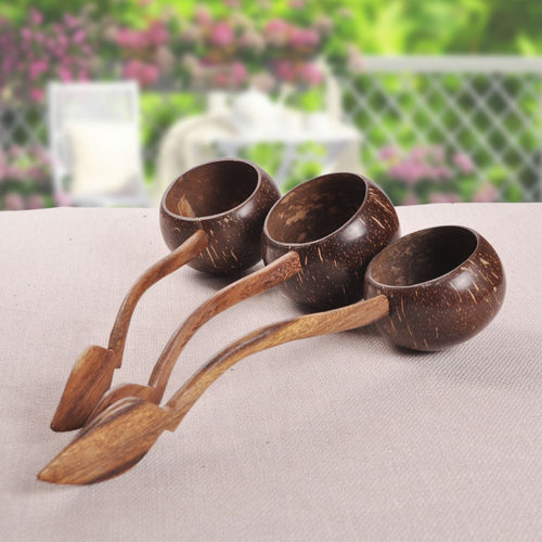 天然椰壳手工制作水瓢实木瓢包邮