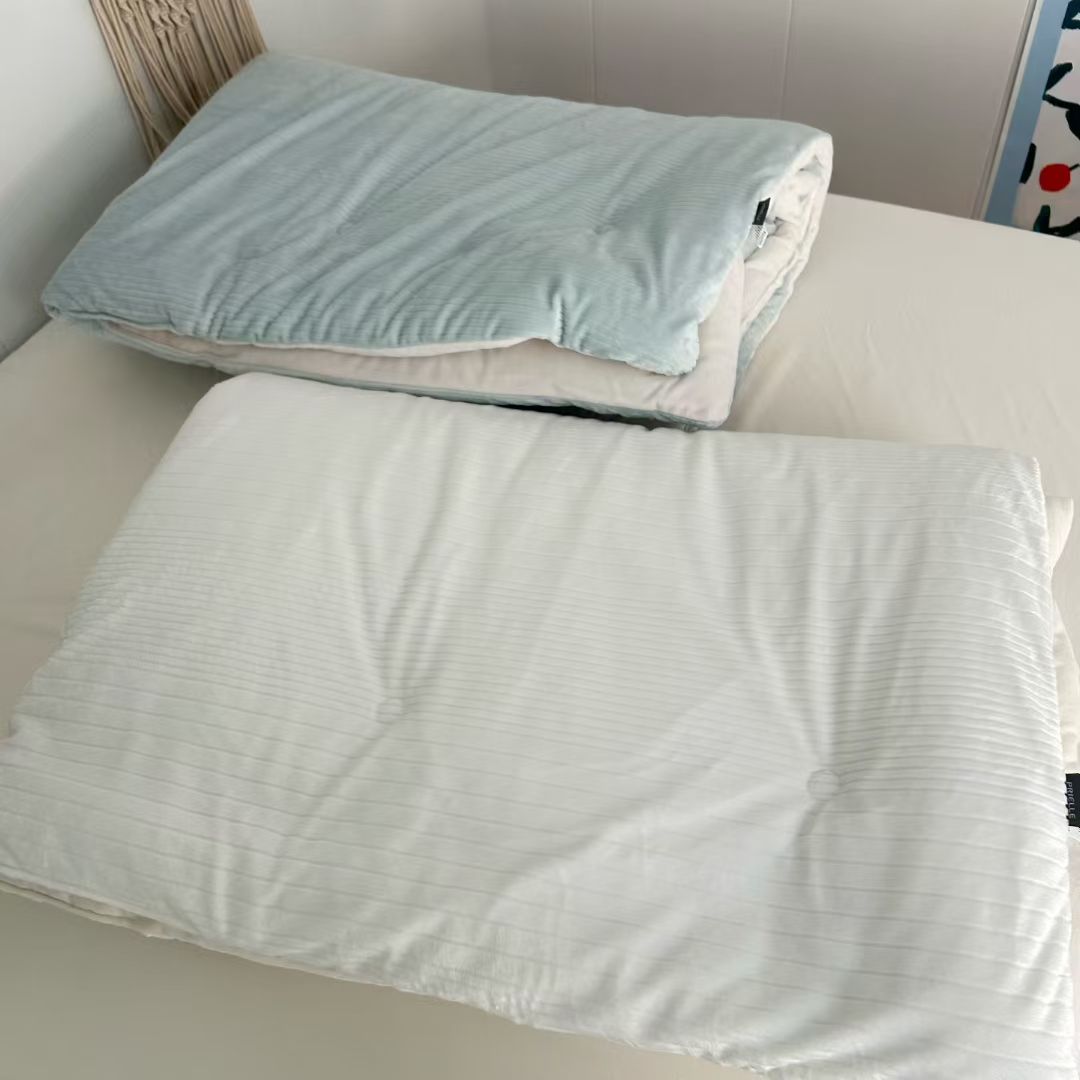 出口韩国订单柔滑提花仿兔毛被单人被冬被 160x210cm 可机洗