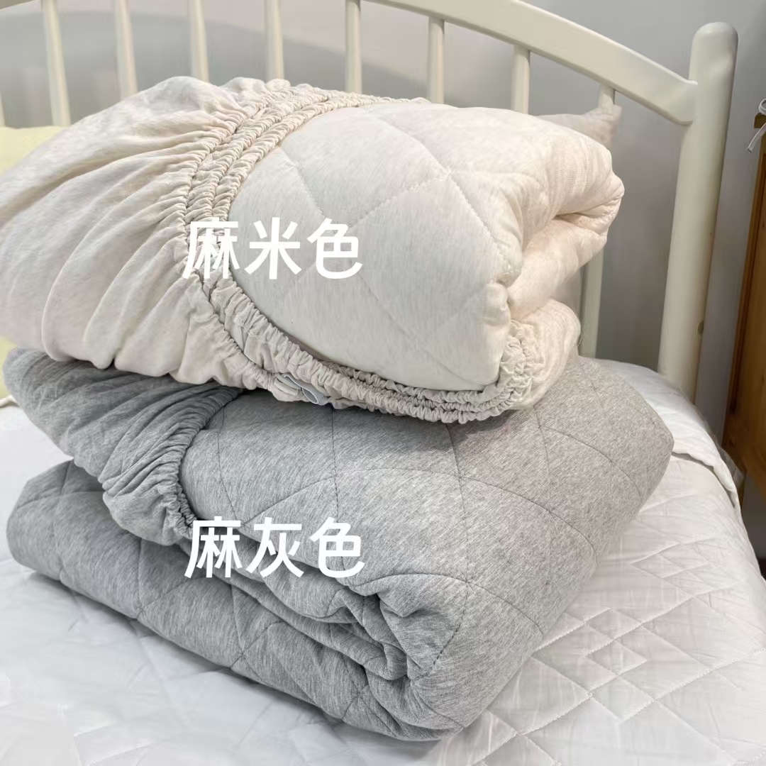 外贸出口澳洲订单 纯棉针织夹棉床笠 床垫保护套 新家