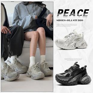 百搭休闲鞋 情侣款 子女春夏季 老爹鞋 女厚底高颜值2025运动鞋