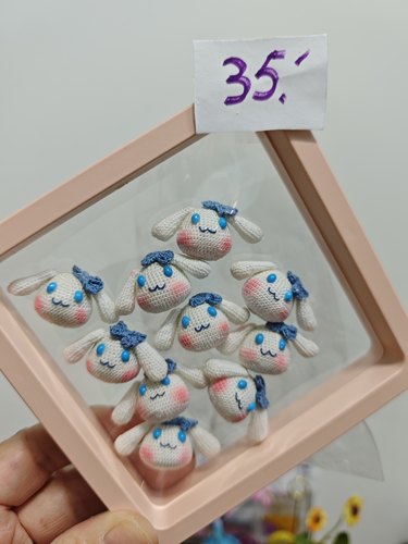 成品 玉桂狗 微钩 80 号蕾丝 挂件 手机链 气球