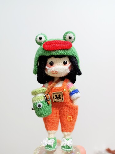 成品 钩织 omi 青蛙 糯叽叽 人偶
