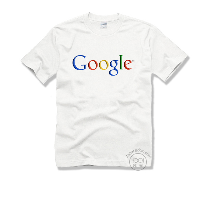 GOOGLE 谷哥程序员青年男t恤圆领纯棉短袖 包邮