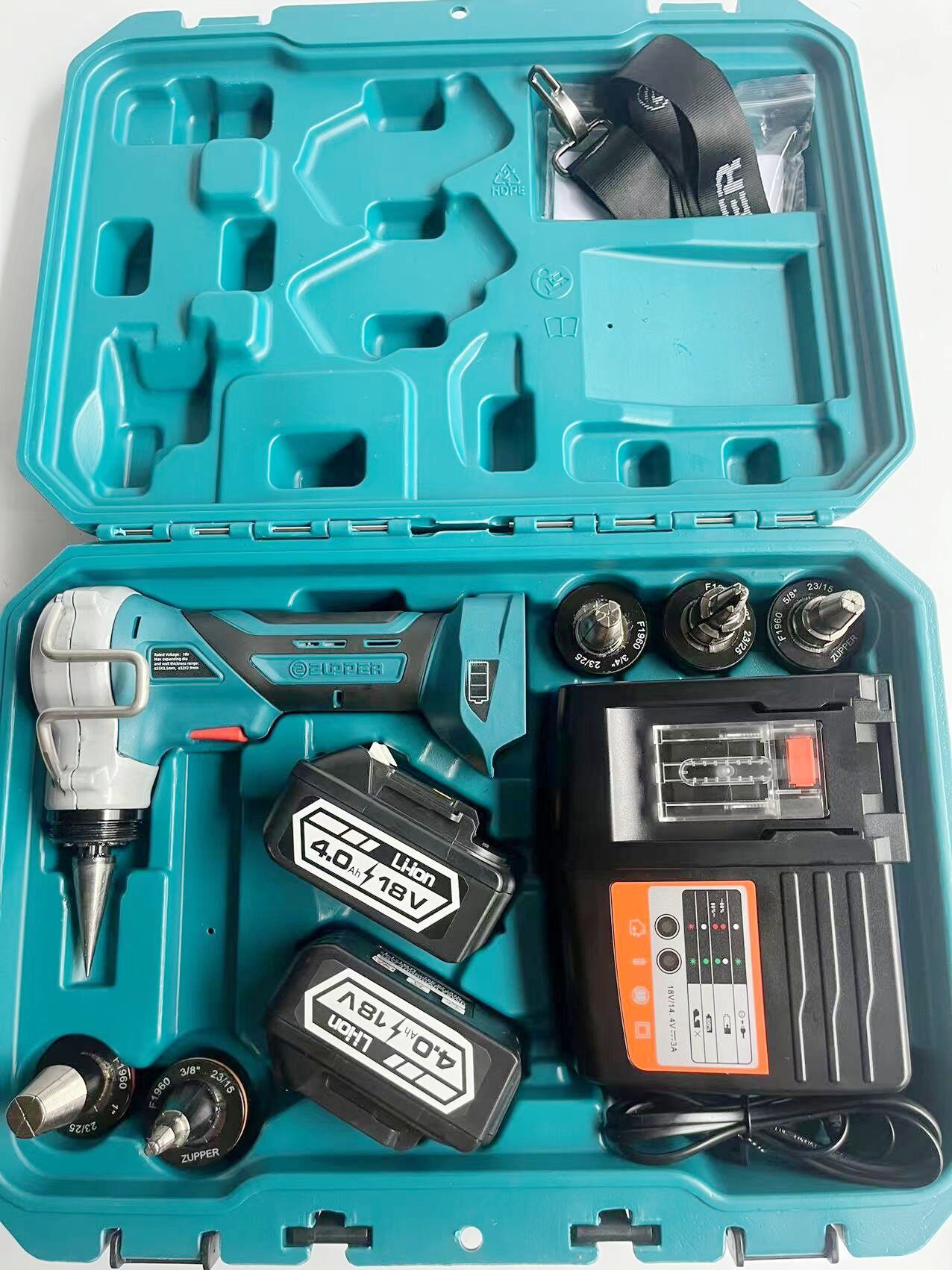 zupper巨力卓普me-1225充电式电动液压扩管器pvv铝塑管扩孔涨管器