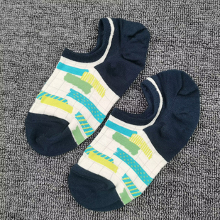 条纹低帮船袜舒适百搭男士 纯棉袜时尚 吸汗棉袜 薄款 浅口袜子男夏季