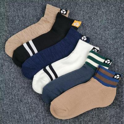 外单秋冬加厚毛巾底短中筒纯棉袜