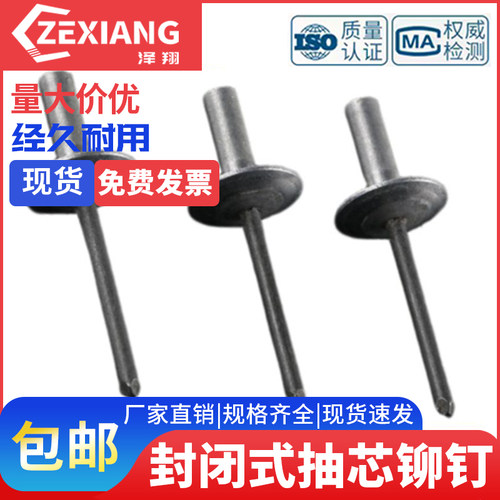 封闭式铁铝抽芯铆钉防水拉铆钉