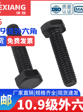 M16外六角10.9螺丝80x100x120x150x160x200x250x300*螺栓高强度级