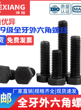 外六角*全牙级螺纹螺丝螺栓40x50x60x70x80x100x120x15012.9全M12