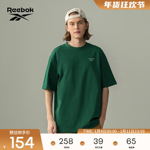 圆领LOGO印花舒适百搭T恤短袖 男女同款 新款 Reebok锐步官方25夏季