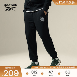 素图案运动休闲针织长裤 篮球元 男女时尚 Reebok锐步官方24新品