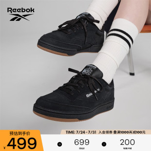 Reebok锐步官方男女情侣款 Club 85黑武士复古百搭运动休闲板鞋