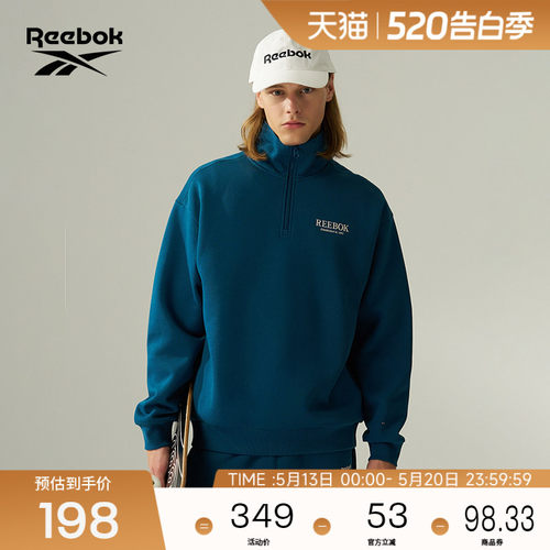 Reebok锐步官方26年新款男女时尚潮流经典LOGO百搭休闲套头卫衣