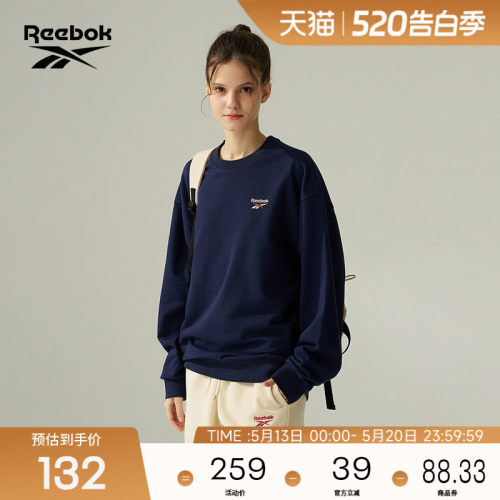 Reebok锐步官方26年新款男女款潮流舒适宽松百搭套头卫衣