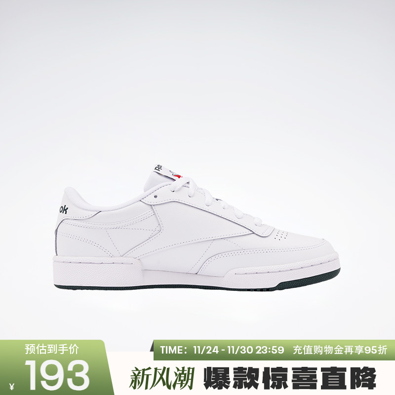 小白鞋Reebok网球风锐步复古