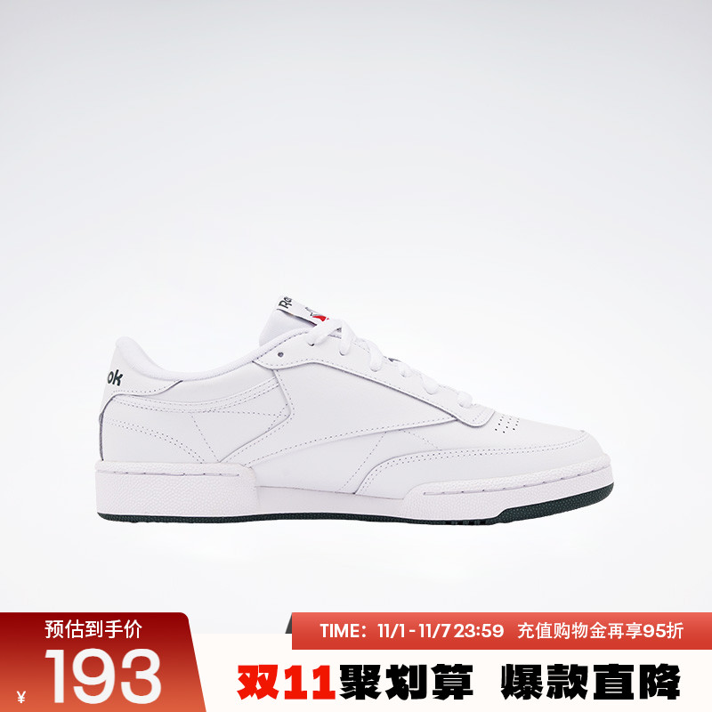 小白鞋Reebok网球风锐步复古