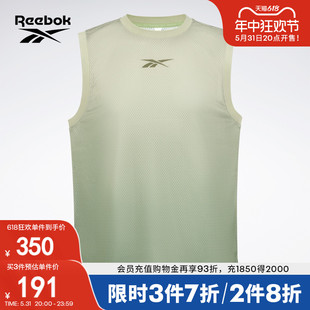 渐变复古运动休闲圆领宽松背心 Reebok锐步官方男女同款 时尚