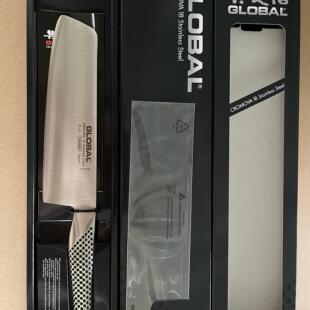 日本进口GLOBAL刀具良治防粘带坑厨房不锈钢蔬菜刀切片水果刀G81