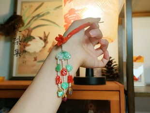 琉梨集  雕花宝石清代老翡翠多宝步摇发簪