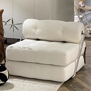 塔吉豆腐块沙发床两用折叠单人位客厅休闲椅羊羔绒模块懒人沙发