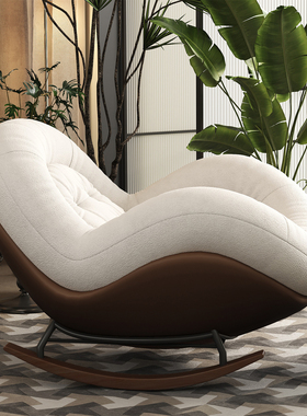 阳台摇摇椅躺椅成人可睡觉2025新款懒人沙发晒太阳椅坐睡两用摇椅