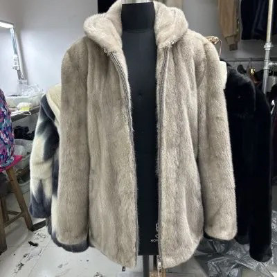 反季特价貂皮大衣男天鹅绒水貂整貂中年穿冬季外套