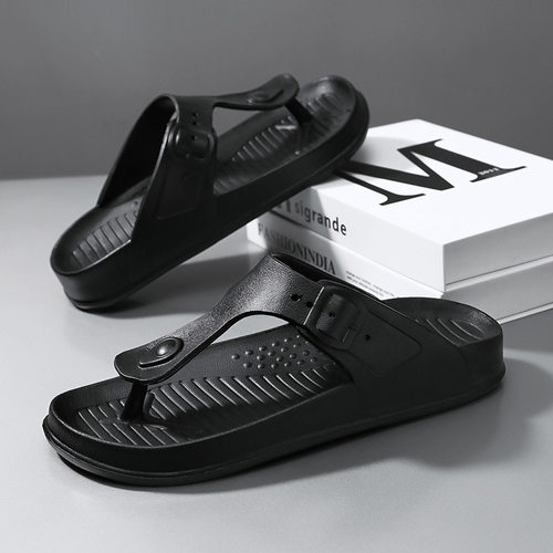 夏季人字拖男外穿防滑轻便软底防臭休闲时尚潮流个性夹脚人字拖鞋