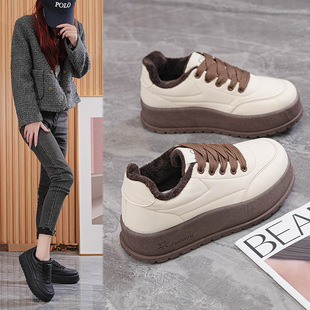 2025冬季新款加绒加厚保暖ins韩版雪地靴厚底棉鞋女休闲鞋MR092