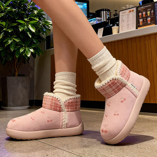 加绒加厚舒适保暖棉鞋外穿东北棉鞋女款2025冬季新款厚底雪地靴女