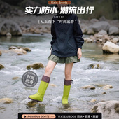 高筒pvc雨鞋 套骑车耐磨加厚骑行学生登山脚套防水男女徒步防滑