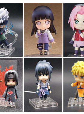 火影忍者Q版粘土人820#宇智波鼬 卡卡西雏田鸣人可动换脸手办包邮