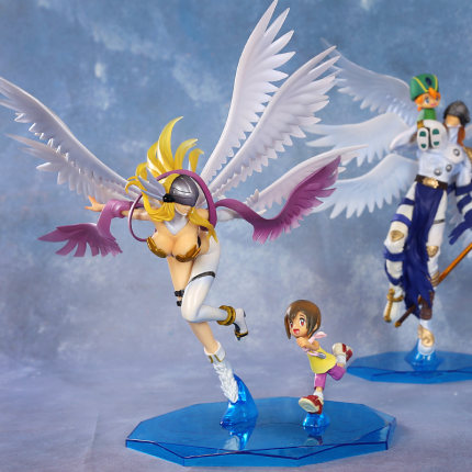 国产MegaHouse 数码宝贝动漫 天使 天女兽 嘉儿 阿武手办模型热卖