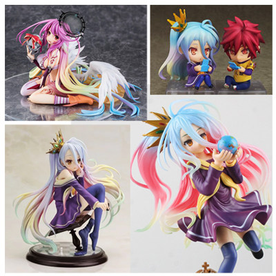 新款动漫GAME NO LIFE 游戏人生白坐姿水着3款手办模型摆件送礼物