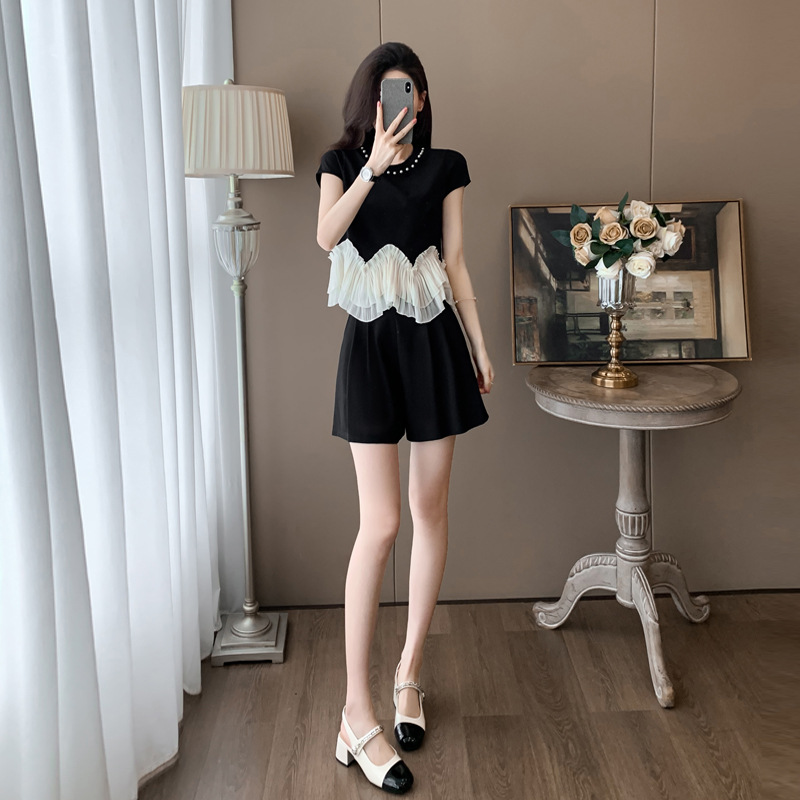小香风时尚套装女夏季显瘦洋气减龄小个子休闲短裤两件套,女装/女士精品,常规大码外套,淘宝优惠券,粉丝福利购,淘宝优惠卷