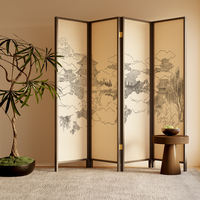Chinese Song Dynasty aesthetic bamboo art screen shooting, partition living room, floor-to-ceiling live streaming background, entrance hall, shielding decoration, concealing ugliness thumbnail 5