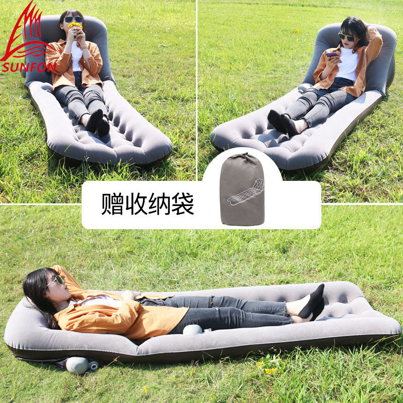 充气垫户外防潮垫野外露营睡垫充气床垫子单人防水便携式超轻地垫