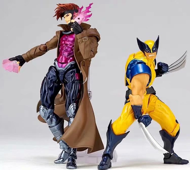 现货国产 漫威 x战警 山口式牌皇齿轮关节金刚狼可动手办模型摆件