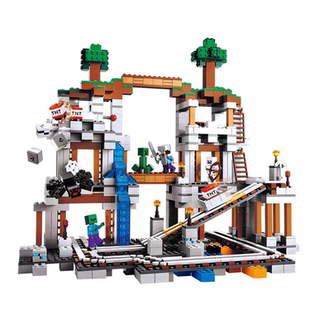 2026我的世界矿井拼装适用乐高积木益智机关山洞男孩玩具儿童村庄