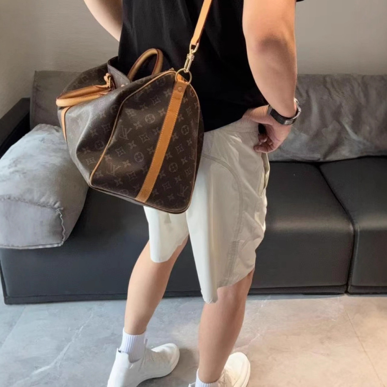lulu同款 UPF100+原纱防晒速干短裤休闲运动舒适短裤五分裤男女