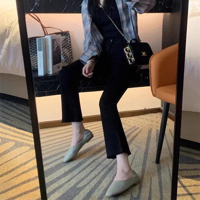 小个子加绒显高微喇牛仔裤女秋冬