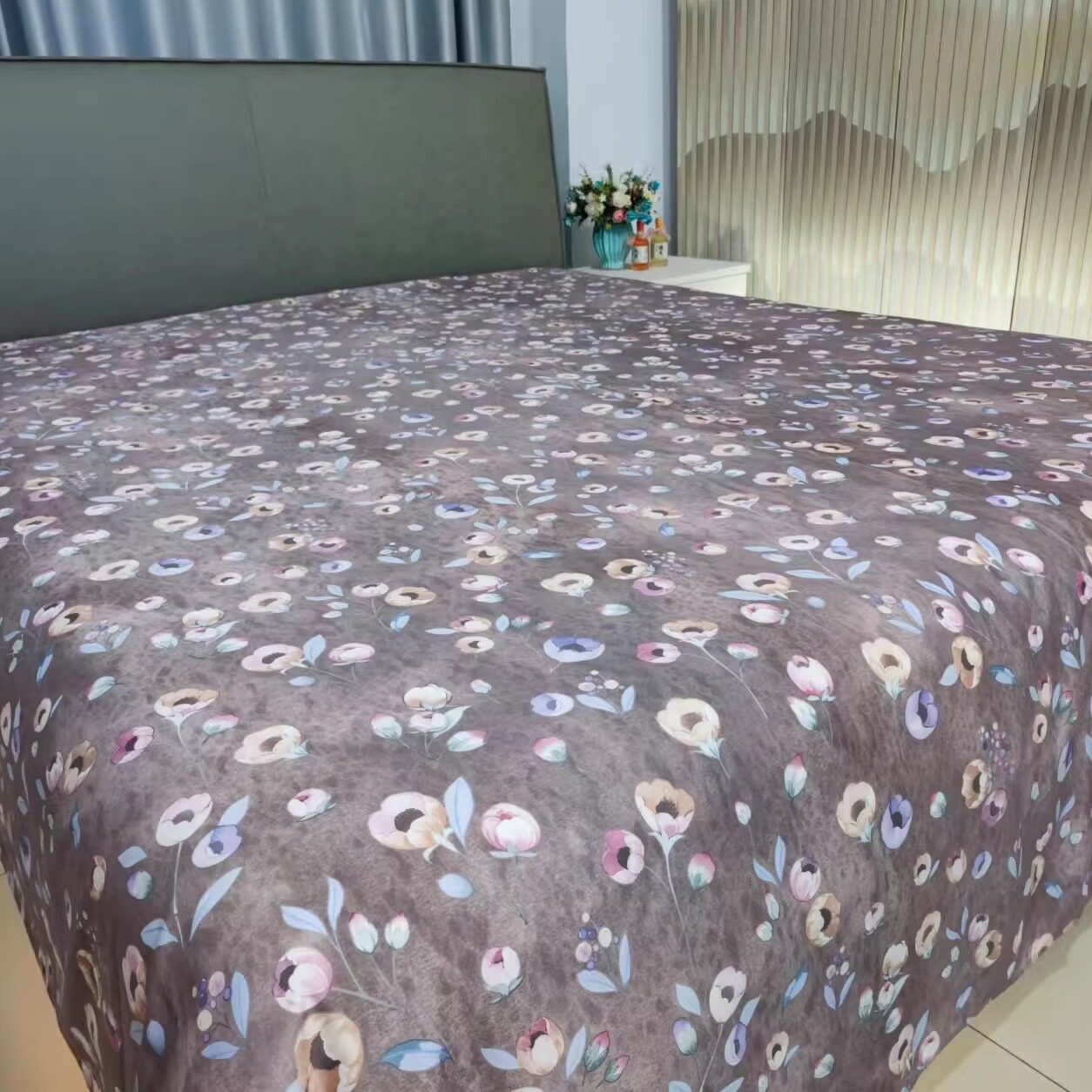 天丝棉轻磨毛数码印花床单亲肤柔软双人床单高品特价