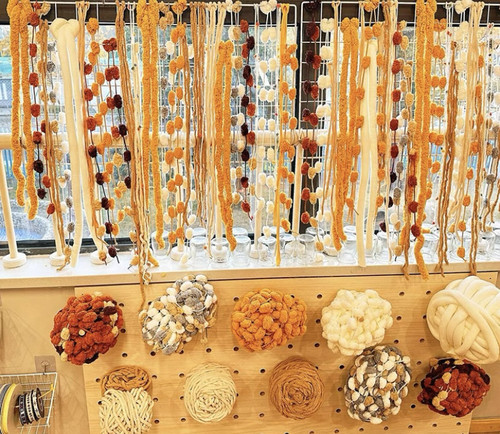 幼儿园美工区隔断环创秋季编织区角环境布置材料手工墙面装饰挂帘