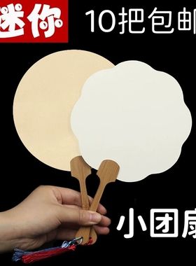 环创空白团扇DIY书法国画涂鸦