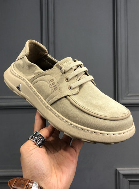 布鞋男宽头2026新春季透气帆布一脚蹬厚底轻便休闲百搭男士板鞋