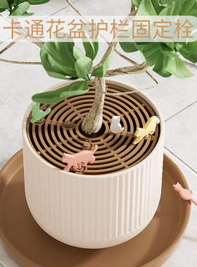 花盆护土盖防倒出防猫抓花盆