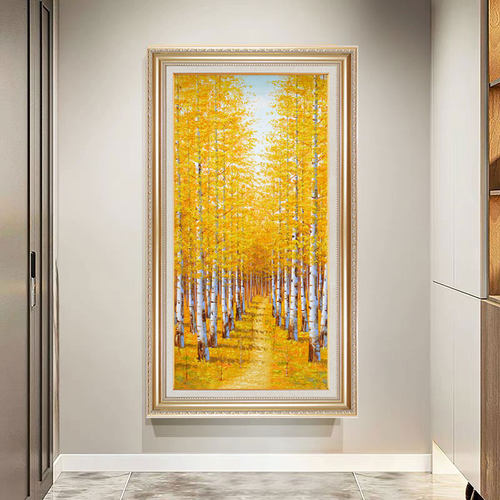 伊佳玄关装饰画正品防水油画肌理
