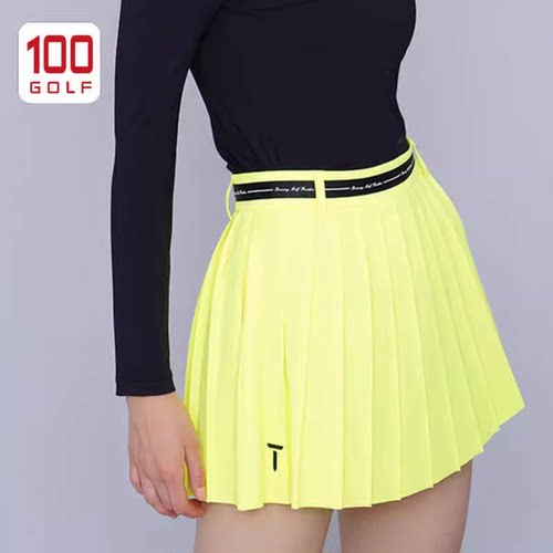 EuropeanTour欧巡赛高尔夫服装女士短裙夏季高腰运动弹力百褶裙