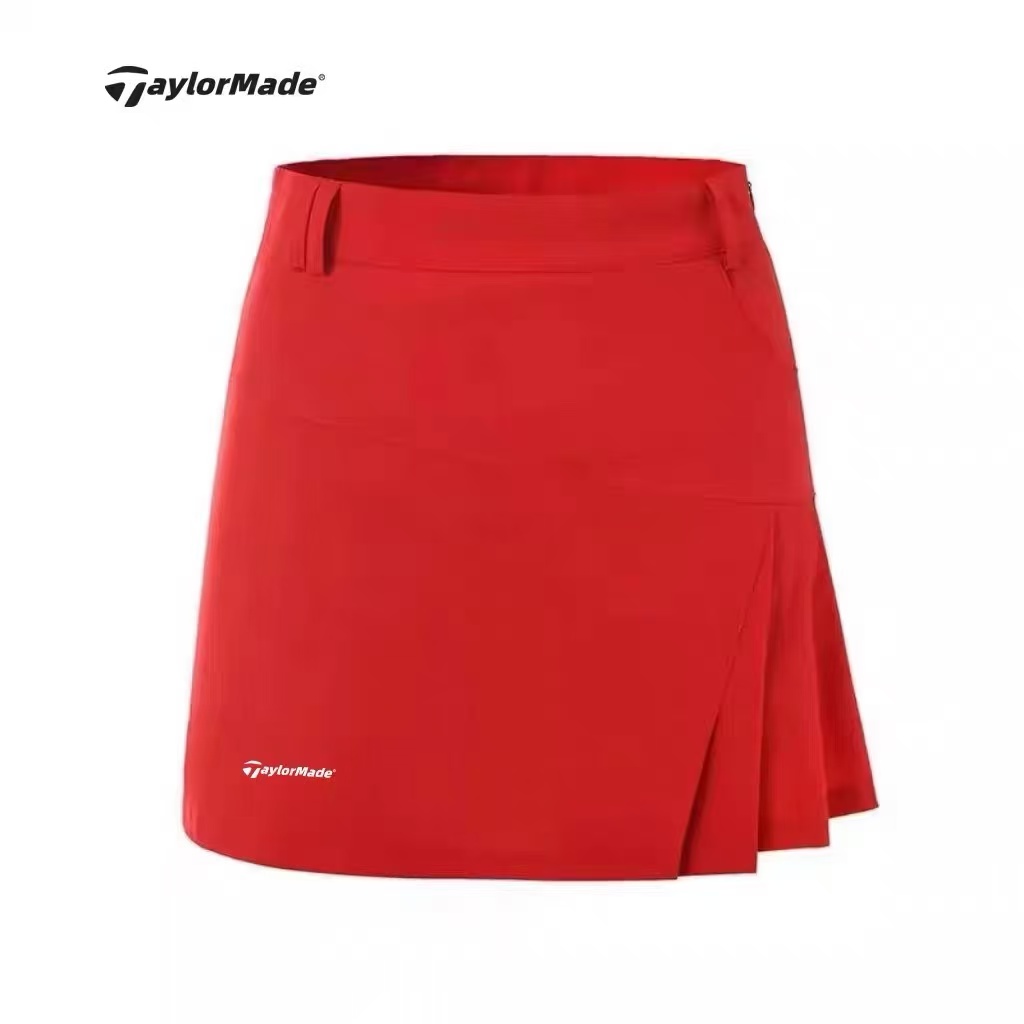 红马新款高尔夫女装短裙纯色时尚简洁防走光修身显瘦运动女裙裤