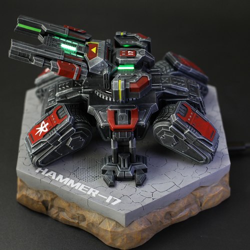 机械电动手办星际争霸攻城坦克